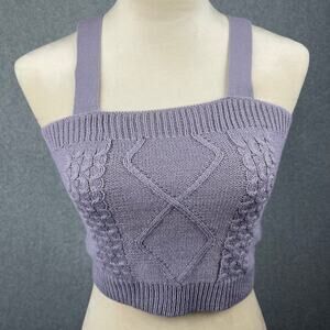 Full Circle Trends Knit Crop Top Size Small
